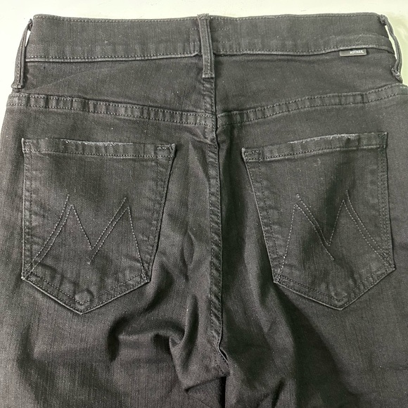 Mother Jeans Women Black Stretch With Pockets Size 27 - Picture 4 of 7